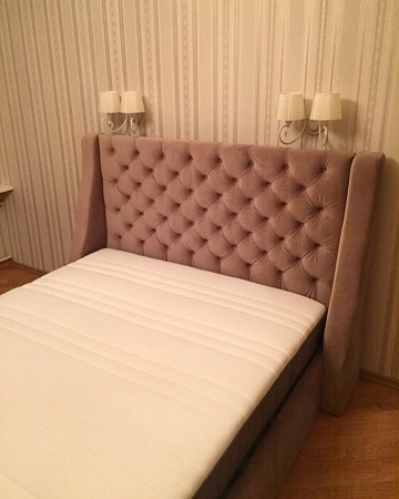 Кровать HD-102 по дизайн-проекту заказчика | Мягкая мебель от фабрики «ХанДиван»