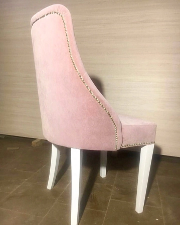 Стул мягкий с каретной стяжкой HD-501 розовое | Мягкая мебель от фабрики «ХанДиван»